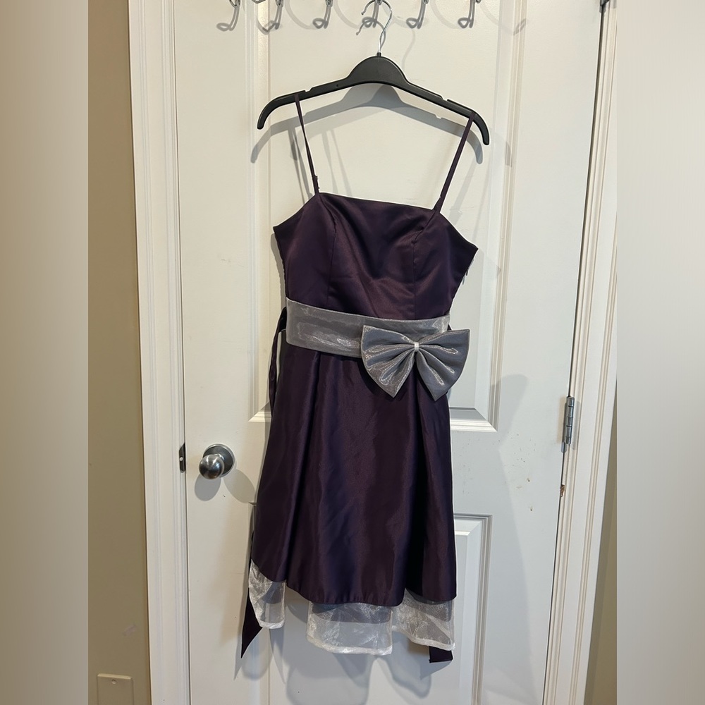 Purple cocktail dress